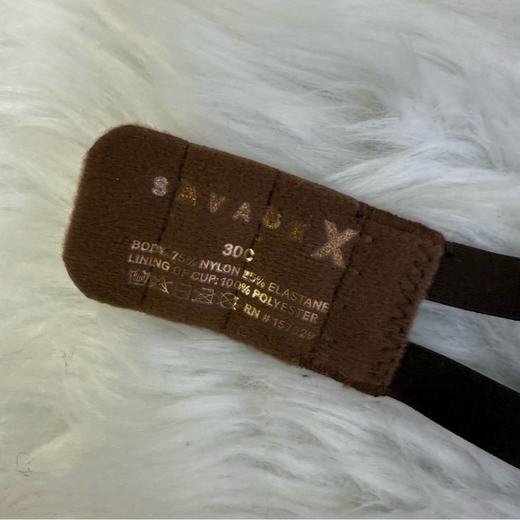Savage x Fenty NEW MICROFIBER PUSH-UP BRA Elegant Brown Women's Size 30C NWT - Picture 3 of 5